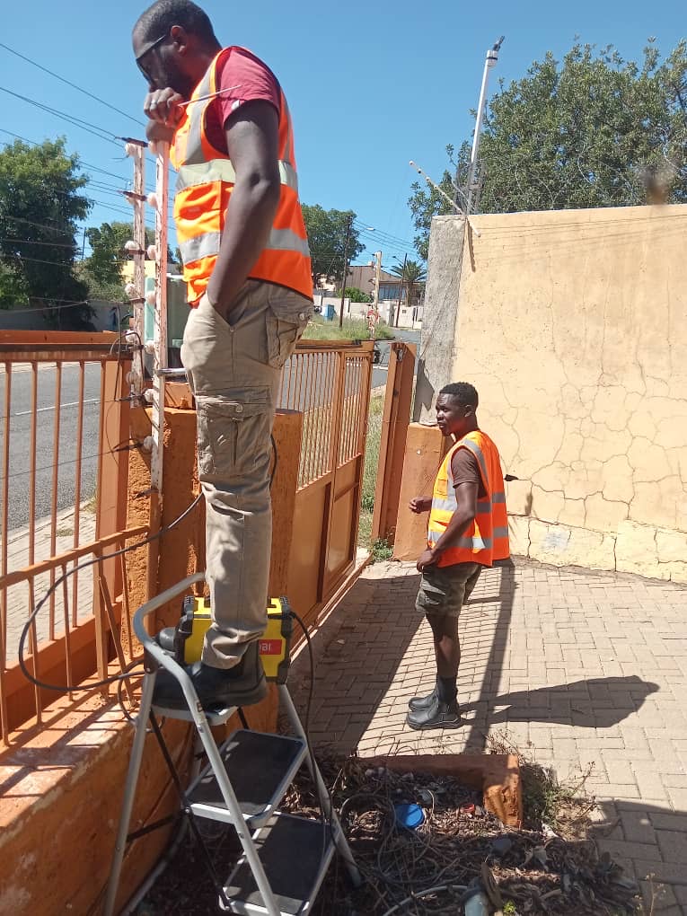 Electrical work at a property