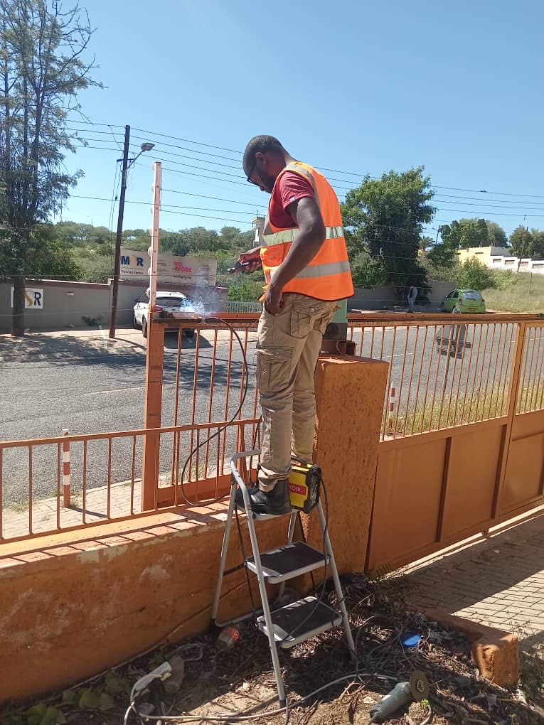 Electrical technician working