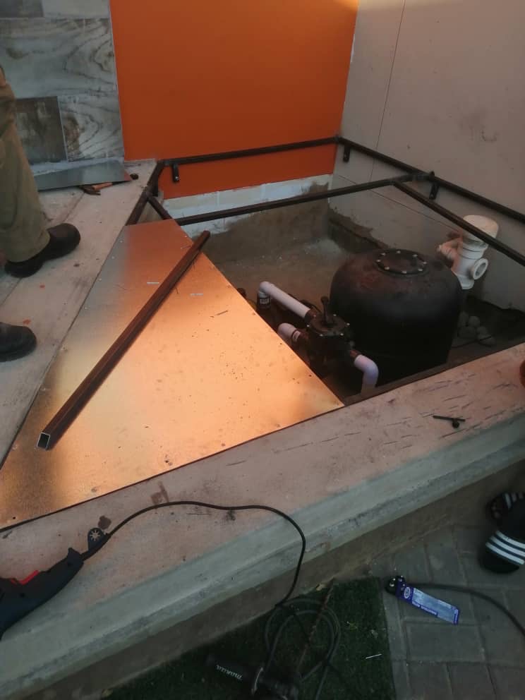 Equipment installation work