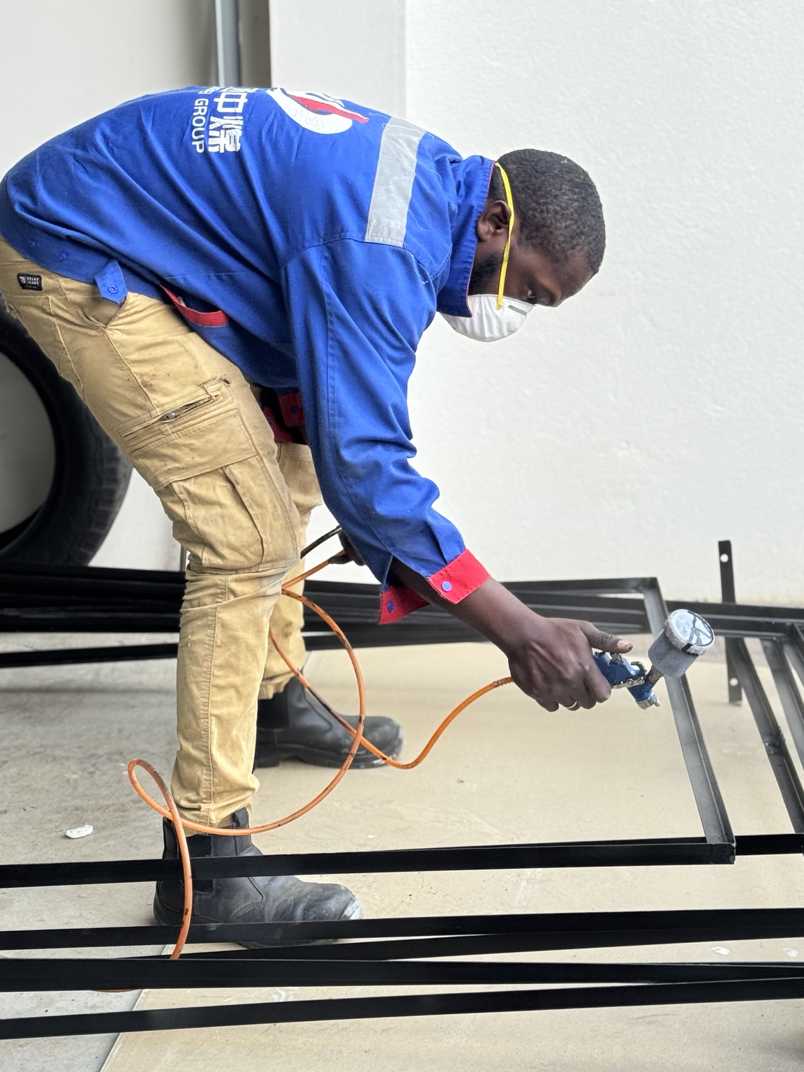 Metal frame preparation and painting