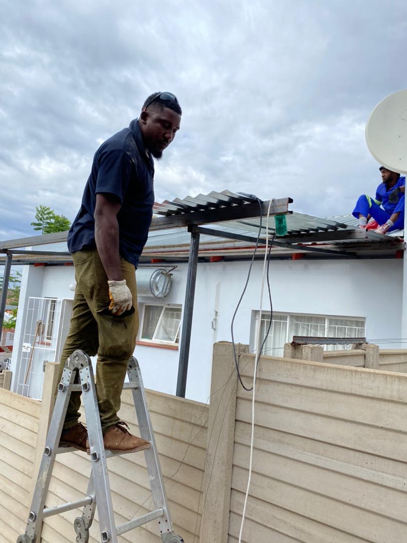 Roof structure installation